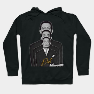 Retro Salvador Dali Fade Tribute Hoodie